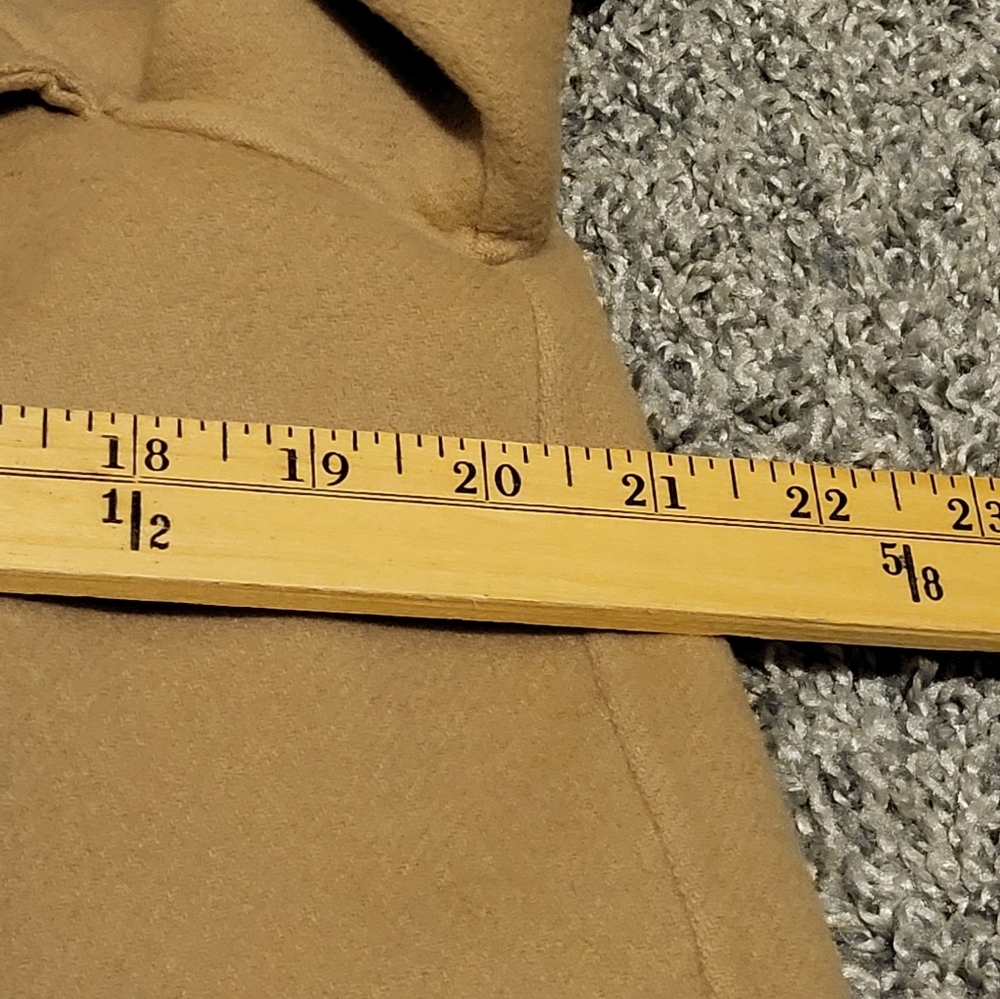 Talbots tan waistcoat, collar, and a military-inspired design, size 10. - Picture 10 of 15